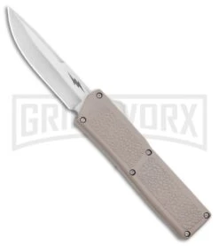 Thunder Tan D/A OTF Automatic Knife - Satin Plain