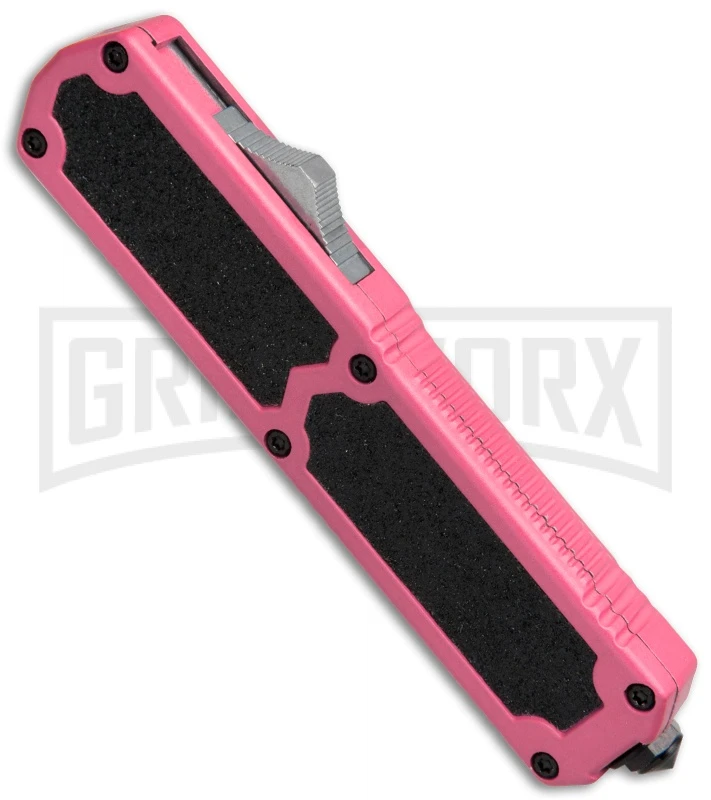 Titan Pink D/A OTF Automatic Knife - Dagger Satin Plain 4 Titan Pink D/A OTF Automatic Knife - Dagger Satin Plain - Image 2