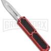 Titan Red D/A OTF Automatic Knife - Dagger Satin Serr 1 Titan Red D/A OTF Automatic Knife - Dagger Satin Serr -Grindworx Titan DA OTF Red Dagger Satin Serr BP 20265 jr large