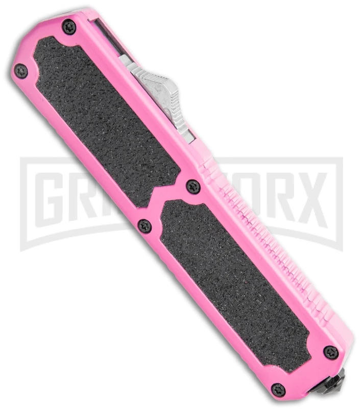 Titan Pink D/A OTF Automatic Knife - Tanto Black Plain 4 Titan Pink D/A OTF Automatic Knife - Tanto Black Plain - Image 2