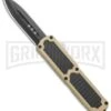 Titan Tan D/A OTF Sim Carbon Fiber Automatic Knife - Dagger Black 1 Titan Tan D/A OTF Sim Carbon Fiber Automatic Knife - Dagger Black -Grindworx Titan Tan DA OTF Sim CF Auto Dagger GX 36439 jr large