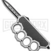 What The Knuck Knuckle Dagger D/A OTF Automatic CF/Satin -Two Tone Dagger -Grindworx What The Knuck Knuckle Dagger DA Auto CF TT Dagger GX 38960 jr large