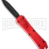 Coffin Blaster Metallic Red DA/OTF Automatic Knife - Black Plain -Grindworx blade play otf red t279931 2 cm large
