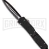 Delta Force D/A OTF Automatic Knife - Black Plain -Grindworx delta force black black large