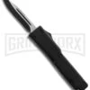 Firecracker Mini Black D/A OTF Automatic Knife - Black Plain -Grindworx firecracker mini auot black plain large