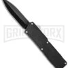 Lightning Black D/A OTF Automatic Knife - Black Dagger Plain 1 Lightning Black D/A OTF Automatic Knife - Black Dagger Plain -Grindworx lightning black black dagger plain cm large