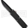 Lightning Black D/A OTF Automatic Knife - Black Serr -Grindworx lightning black black serr large
