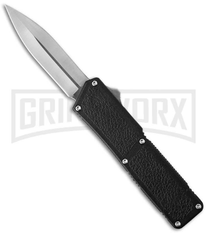 Lightning Black D/A OTF Automatic Knife - Satin Dagger 3 Lightning Black D/A OTF Automatic Knife - Satin Dagger