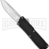 Lightning Black D/A OTF Automatic Knife - Satin Plain 2 Lightning Black D/A OTF Automatic Knife - Satin Plain -Grindworx lightning black satin gx 0396 jr large
