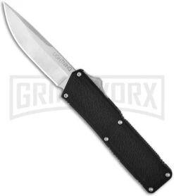 Lightning Black D/A OTF Automatic Knife - Satin Plain