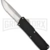 Lightning Black D/A OTF Automatic Knife - Satin Serr 1 Lightning Black D/A OTF Automatic Knife - Satin Serr -Grindworx lightning black satin serr large