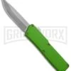 Lightning Zombie Edition Green D/A OTF Automatic Knife - Satin Plain 1 Lightning Zombie Edition Green D/A OTF Automatic Knife - Satin Plain -Grindworx lightning plain green black satin large