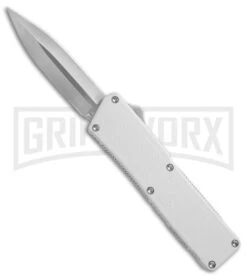 Lightning White D/A OTF Automatic Knife - Satin Dagger