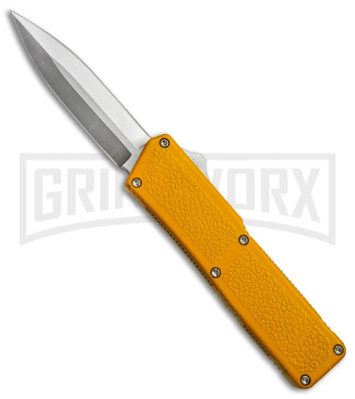 Lightning Yellow D/A OTF Automatic Knife - Satin Dagger 3 Lightning Yellow D/A OTF Automatic Knife - Satin Dagger