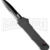Schrade SCHOTF3BS Viper OTF Assisted Opening Knife - Black Serr 1 Schrade SCHOTF3BS Viper OTF Assisted Opening Knife - Black Serr -Grindworx schrade schotf3 bhq 12165 jr large