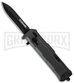 Schrade SCHOTF8B Viper OTF Gray Automatic Knife - Black Plain