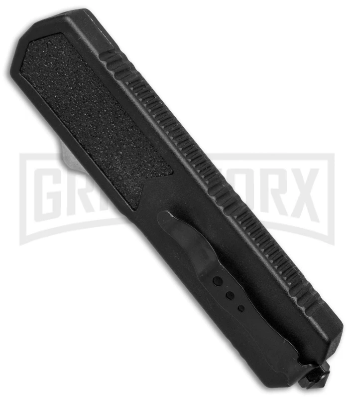 Titan Black D/A OTF Automatic Knife - Tanto Black Plain 5 Titan Black D/A OTF Automatic Knife - Tanto Black Plain - Image 3