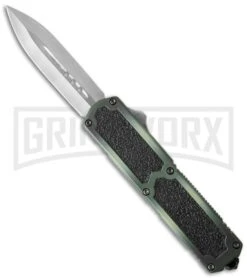 Titan Camo D/A OTF Automatic Knife - Dagger Satin Plain