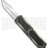 Titan Camo D/A OTF Automatic Knife - Tanto Satin Plain -Grindworx titan camo tanto satin BP 18426 er large
