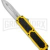 Titan Yellow D/A OTF Automatic Knife - Dagger Satin Plain 1 Titan Yellow D/A OTF Automatic Knife - Dagger Satin Plain -Grindworx titan otf yellow black jm large