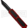 Titan Red D/A OTF Automatic Knife - Tanto Black Serr -Grindworx titan red tanto black serr BP 18460 er large