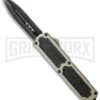 Titan Tan D/A OTF Automatic Knife - Dagger Black 1 Titan Tan D/A OTF Automatic Knife - Dagger Black -Grindworx titan tan black plain cm large