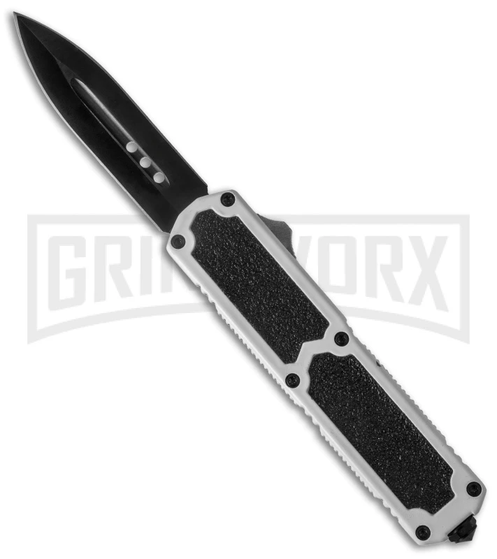 Titan White D/A OTF Automatic Knife - Dagger Black 3 Titan White D/A OTF Automatic Knife - Dagger Black