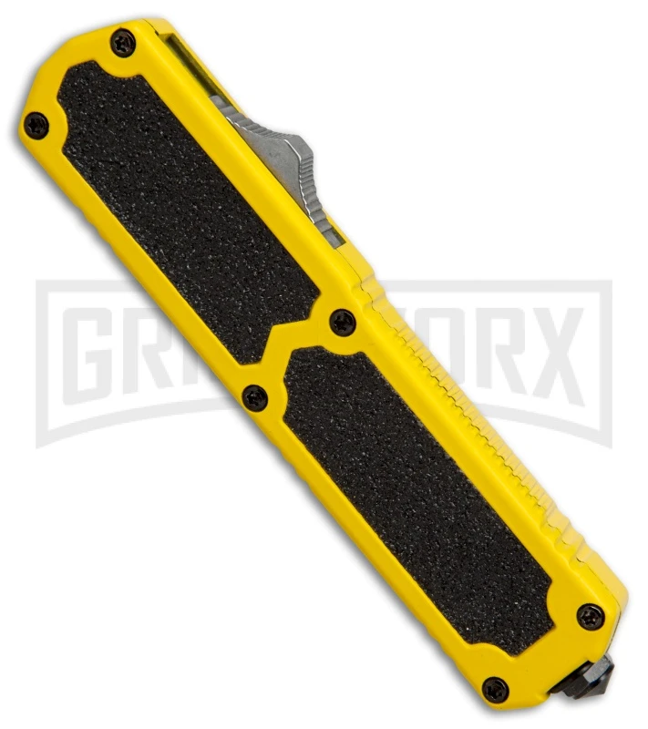 Titan Yellow D/A OTF Automatic Knife - Tanto Satin Plain 4 Titan Yellow D/A OTF Automatic Knife - Tanto Satin Plain - Image 2